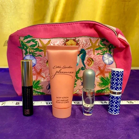 NWT Estee Lauder Lipstick & Pleasure Perfume Set Limited Edition Passion Pink 🔥 - Picture 3 of 10